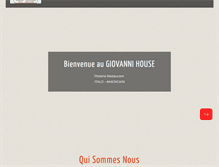 Tablet Screenshot of giovannihouse.com